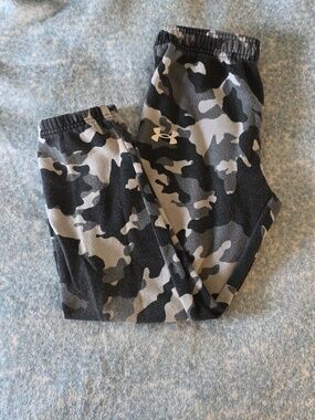 Under Armour (7) Black & Gray Camo Performance Sweatpants